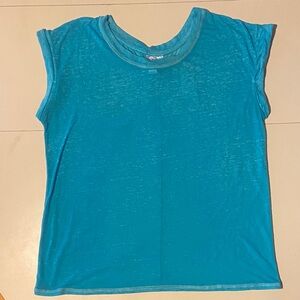 Just Be Turquoise Short Sleeve Tee